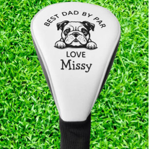 Bulldog Puppy Customise Golf Head Cover