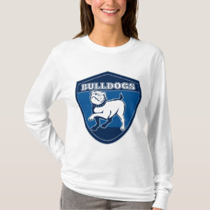 Bulldog Puppy Insignia Logo Kids Tee Shirt
