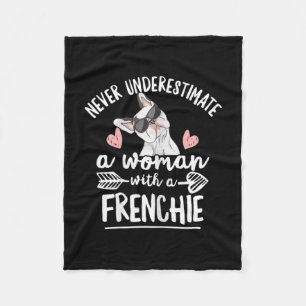 Bulldog Quote For Your Frenchie Wife Fleece Blanket