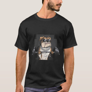 Bulldog Rat Weightlifting Bodybuilding Fitness Dad T-Shirt