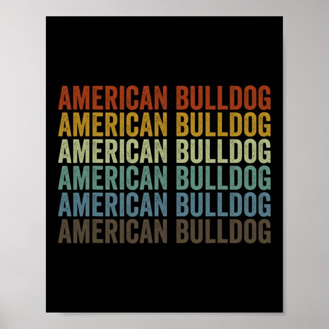 Bulldog Retro  Poster (Front)