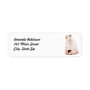 Bulldog Return Address Label