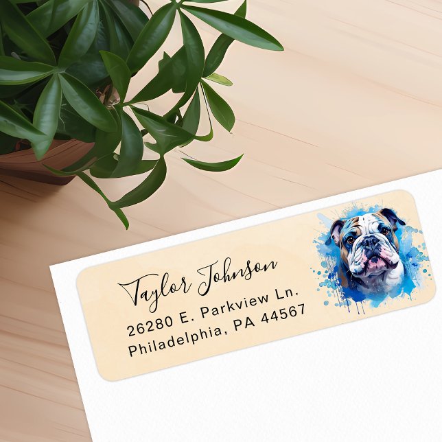 Bulldog Return Address Label (Creator Uploaded)