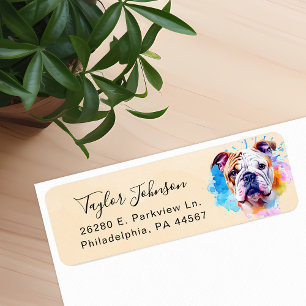 Bulldog Return Address Label