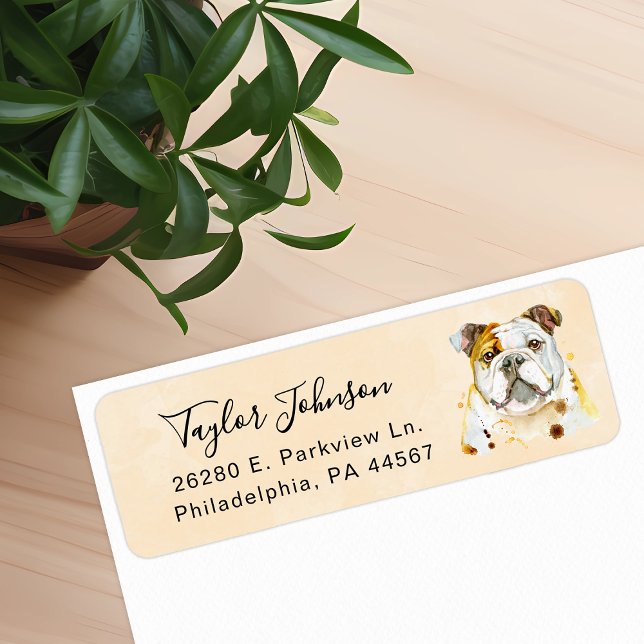 Bulldog Return Address Label (Creator Uploaded)