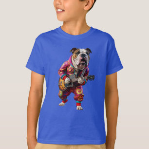 Bulldog Rock Star Kid's T-Shirt