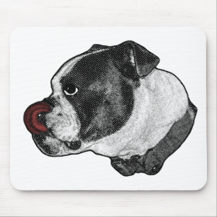 Bulldog Ruby Desk Mouse Pad
