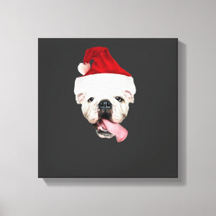 Bulldog Santa Essential T-Shirt Canvas Print