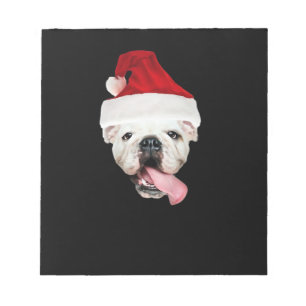 Bulldog Santa Essential T-Shirt Notepad