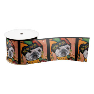 Bulldog           satin ribbon