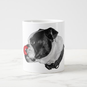 Bulldog Scarlet Tongue Charm Large Coffee Mug