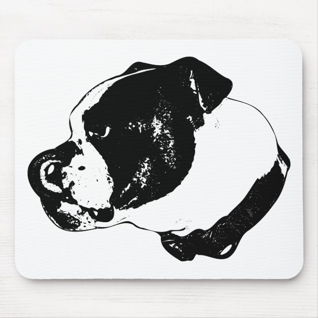Bulldog Side-Lick Desk Pad Mouse Pad (Front)
