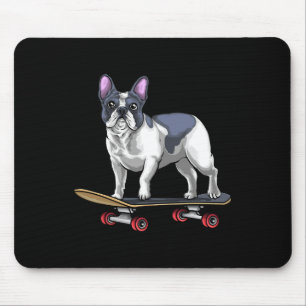 Bulldog Skateboard Skateboarding  Mouse Pad