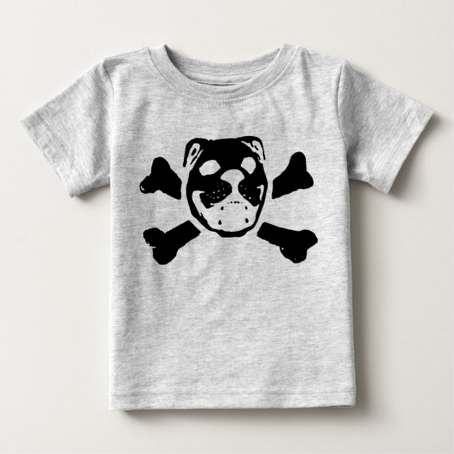Bulldog Skull for Baby T-Shirt (Front)