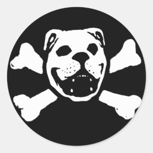 Bulldog Skull Sticker