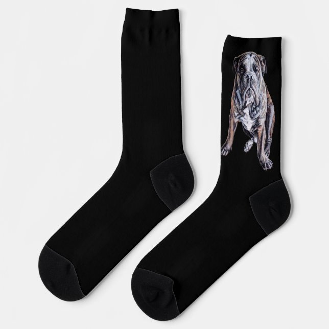 Bulldog Socks English Bulldog Socks Customize (Left)