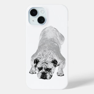 Bulldog Soothing Winter Mood iPhone 15 Case