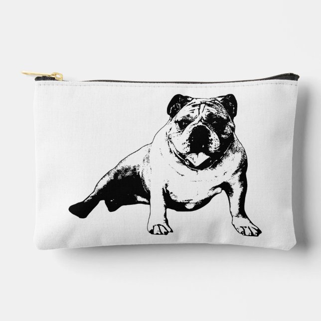 Bulldog Style with Sharp Lines Accessory Pouch (Front)