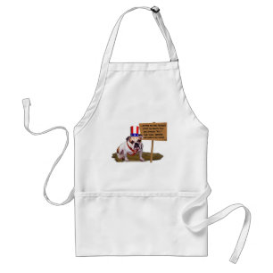 Bulldog Tea Party Protest Apron