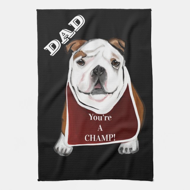 BULLDOG     TEA TOWEL (Vertical)