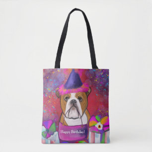 Bulldog tote bag