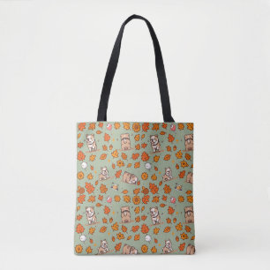 Bulldog Tote Bag Halloween Kawaii Cute Dog Lover