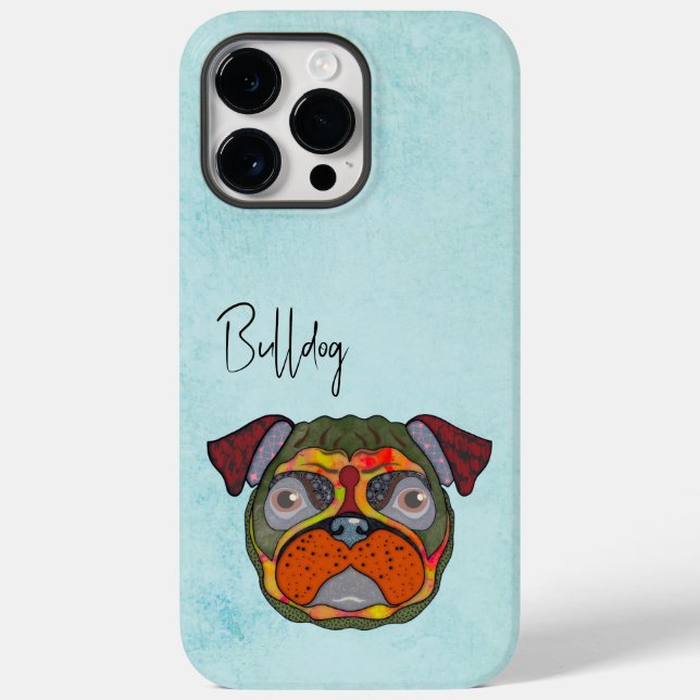 Bulldog Ugly Face Case-Mate iPhone Case (Back)