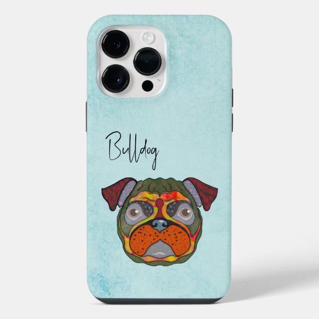 Bulldog Ugly Face Case-Mate iPhone Case (Back)
