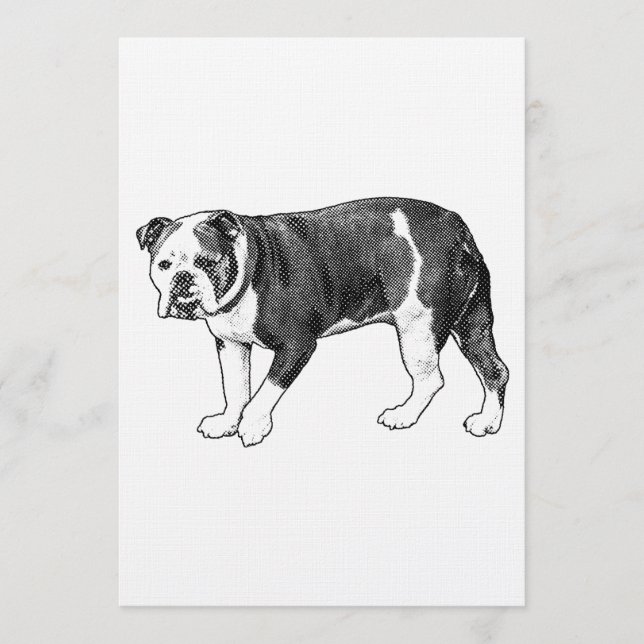 Bulldog Welcome, Dotted Invite (Front)