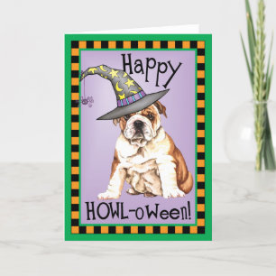 Bulldog Witch Card