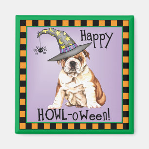 Bulldog Witch Magnet