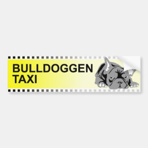 Bulldoggen taxi sticker
