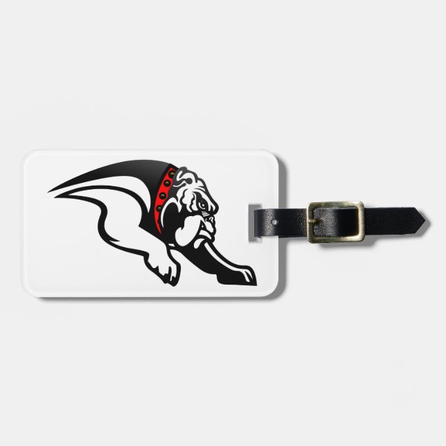 Bulldogs 1 luggage tag (Front Horizontal)