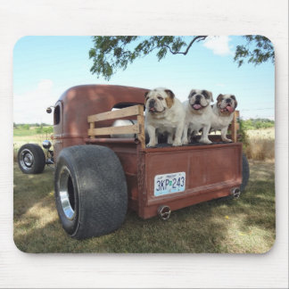 Bulldogs and Rat Rods Mousepad