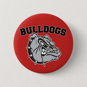 Bulldogs Football Team Badge Pin Button