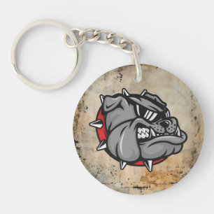 Bulldogs Mascot Keychain
