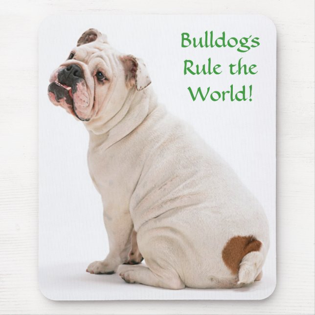 Bulldogs Rule the World Mousepad (Front)
