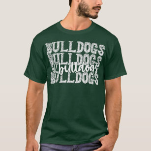 Bulldogs Spirit Wear Game Day School Mascot Sport  T-Shirt
