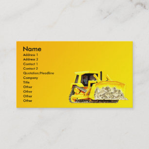 Bulldozer Business Card