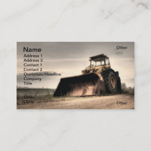 Bulldozer Business Card