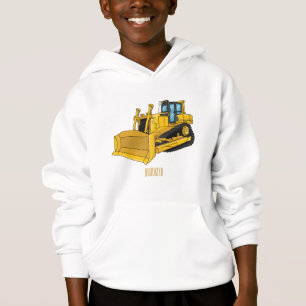 Bulldozer cartoon illustration