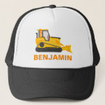 Bulldozer Construction Kids Trucker Hat<br><div class="desc">Cool construction theme hat.</div>