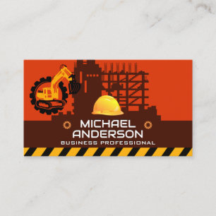 Bulldozer Construction Site Business Card