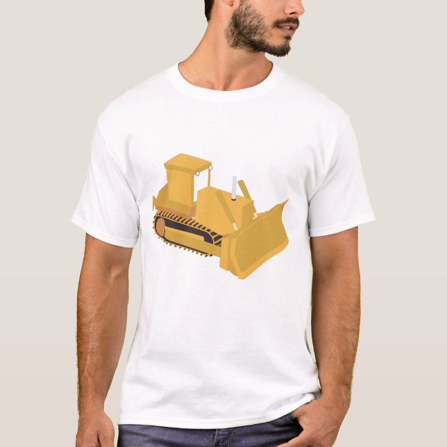Bulldozer Construction Truck T-Shirt (Front)