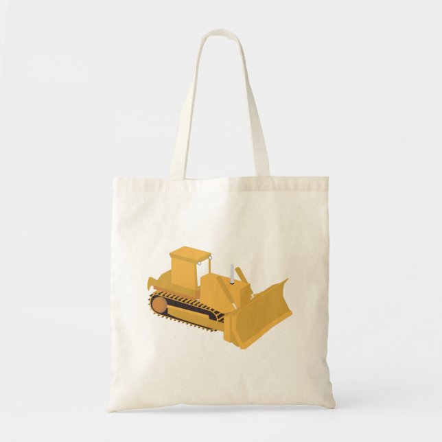 Bulldozer Construction Truck Tote Bag (Front)