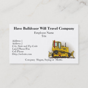 Bulldozer Dozer Business Cards
