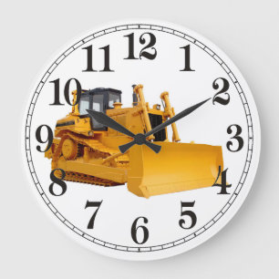 Bulldozer image for Wall Clock