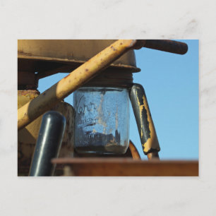 Bulldozer Mason Jar Cup Holder Postcard