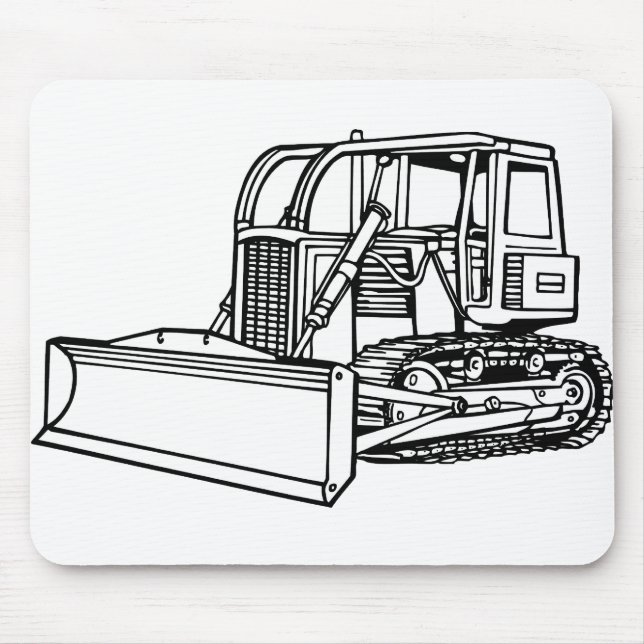 bulldozer mouse pad (Front)