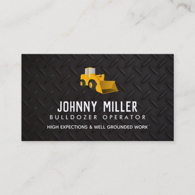 Bulldozer Operator Business Cards (Front)